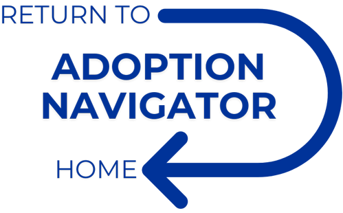 button link to return to the Adoption Navigator home page